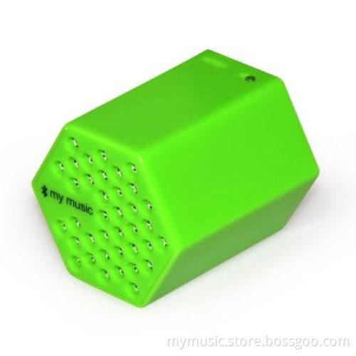 Competitive Price Portable Bluetooth Mini Speaker with Hexagon Shape and 2.0W Output